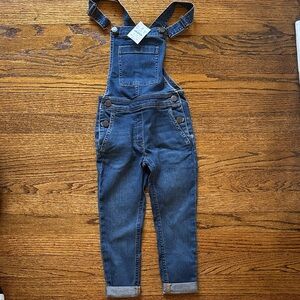 Crewcuts Blue Denim Overalls, size 5. New with tags